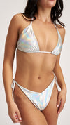Mary Kate Bikini Set Metallic Silver